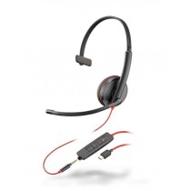 Plantronics Słuchawki z mikrofonem BLACKWIRE C3215 USB-C czarne