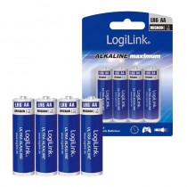 LogiLink LR6B4 - Baterie alkaliczne 4 szt Ultra Power AA, LR6, Mignon, 1.5V