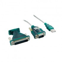 4World 01434 Adapter USB 2.0 do RS 232 DB9M DB25M