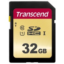 Transcend TS32GSDC500S Memory card SDHC SDC500S 32GB CL10 UHS-I U1 R/W 95/60 MB/S