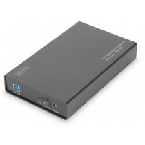Digitus Obudowa zewnętrzna USB 3.0 na dysk SSD/HDD 3.5' SATA III Z zasilaczem Aluminiowa