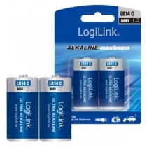 LogiLink LR14B2 - Baterie alkaliczne 2 szt Ultra Power LR14, Baby, 1.5V