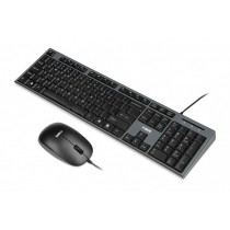 I-BOX Zestaw bezprzewodowa klawiatura + mysz IKMS606W czarny