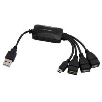 Esperanza EA114 - 5905784768588 EA114 - Hub 3 Porty USB 2.0 + 1 x mini USB