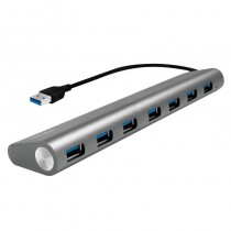 LogiLink UA0308 - Hub USB 3.0, 7-portowy, aluminiowa obudowa