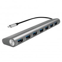LogiLink UA0310- Hub USB-C 3.1, 7-portowy, aluminiowa obudowa