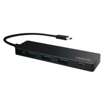 LogiLink Hub USB-C 3.1 4-porty ultra slim, czarny