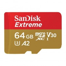 SanDisk Karta pamięci MicroSDXC EXTREME 64GB 160/60 MB/s A2 C10 V30 UHS-I U3 ActionCam