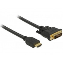 DeLOCK Kabel HDMI-DVI-D 1m czarny dual link
