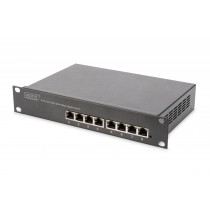 Digitus Przełącznik 10 cali Rack 8-portowy Gigabit Ethernet, 8x10/100/1000Mbps