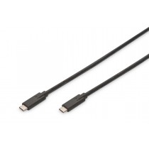 Assmann Kabel polaczeniowy USB 3.1 Gen.2 SuperSpeed+ 10Gbps Typ USB C/USB C M/M, Power Delivery 1m Czarny