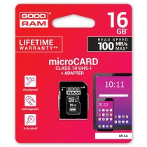 GoodRam Karta microSDHC 16GB CL10 + adapter