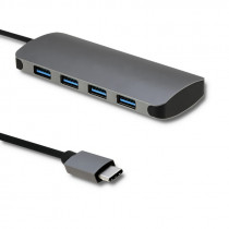 Qoltec Kabel adapter USB 3.1 typ CM / 4 x USB 3.0 / DC