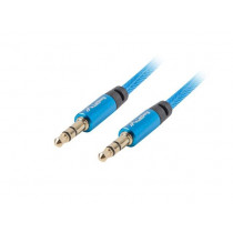 Lanberg Kabel Premium Minijack - Minijack M/M 3.5mm 2m niebieski