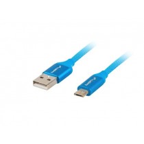 LANBERG Kabel Premium USB micro BM - AM 2.0 3m niebieski QC 3.0