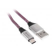 Tracer Kabel USB 2.0 TYPE-C A Male - C Male 1,0m czarno-fioletowy