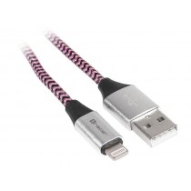 Tracer Kabel USB 2.0 iPhone AM - lightning 1,0m czarno-fioletowy