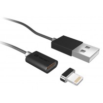 Tracer Kabel USB 2.0 TRAKBK46274 magnetyczny iPhone AM - Lightning 1m czarny