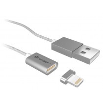 Tracer Kabel magnetyczny USB 2.0 iPhone AM - lightning 1,0m srebrny