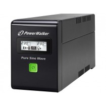 PowerWalker UPS LINE-INTERACTIVE 800VA 2X SCHUKO OUT RJ11/45 IN/OUT, USB, LCD, PURE SINE WAVE