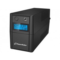 PowerWalker UPS LINE-INTERACTIVE 650VA 2X SCHUKO, RJ11 IN/OUT, USB, LCD