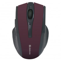 Defender Mysz bezprzewodowa Accura MM-665 RF 1600dpi 6P Burgund