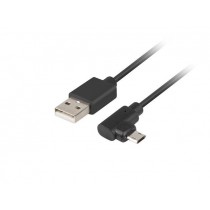 Lanberg Kabel Micro USB - AM 2.0, 1,8m kątowy lewo/prawo Easy-USB czarny