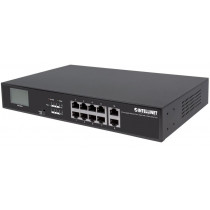Intellinet Network Solutions 561303 Intellinet Gigabit Switch PoE+ 8x RJ45 130W + 2x UpLink RJ45 Rack 19 LCD