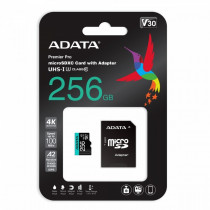 A-Data Karta pamięci microSD Premier Pro 256 GB UHS1 U3 V30 A2 + adapter