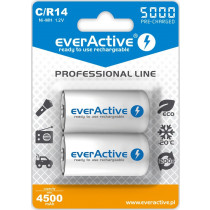 everActive Akumulatorki R14/C NI-MH 5000 mAh 2 szt. ready to use