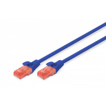 Digitus Patch cord U/UTP kat.6 PVC 5m niebieski