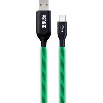 YENKEE Kabel YCU 231 zielony LED Micro USB LED 2.0