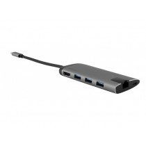 Verbatim Multi Port USB-C 3.1, 3x USB 3.0, HDMI 4K, type-c, RJ-45, SD/micro SD
