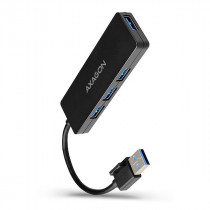 AXAGON HUE-G1A Hub 4-portowy USB 3.2 Gen 1 SLIM, kabel Type-A 14cm
