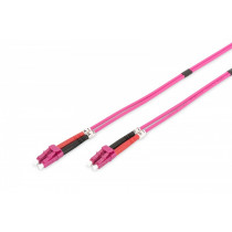 Digitus Patch cord światłowodowy FO LC-LC MM 50/125 OM4 duplex LSOH 3m