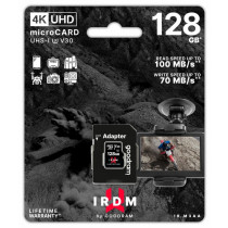 GoodRam Karta microSD IRDM 128GB UHSI U3 adapter