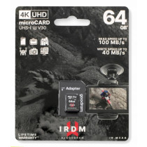 GoodRam Karta microSD IRDM 64GB UHS-I U3 adapter