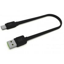 Green Cell Kabel GCmatte USB - USB-C 25 cm, płaski