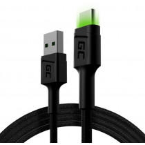 Green Cell Kabel GC Ray USB - USB-C 120 cm, podświetlenie LED