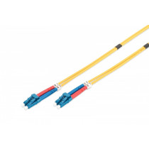 Digitus Patchcord FO Singlemode 09/125 OS2 LC-LC duplex 5m Żółty