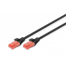 Digitus Patch cord U/UTP kat.6 PVC 3m czarny