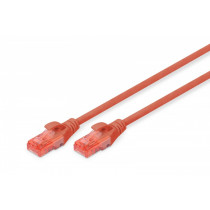 Digitus Patch cord U/UTP kat.6 PVC 5m czerwony