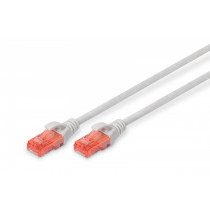 Digitus Patch cord U/UTP kat.6 PVC 10m szary