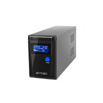 Armac UPS Line-In 850VA Office Pure Sine Wave LCD 2X230v schuko Metalowa obudowa