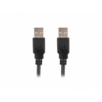 LANBERG Kabel USB-A M/M 2.0 1.8m Czarny