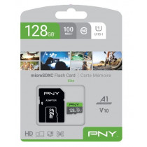 PNY Technologies Karta pamięci MicroSDXC 128GB P-SDU128V11100EL-GE