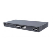 Intellinet Network Solutions Przełącznik Gigabit zarządzalny 16x RJ45 PoE+/2 sloty SFP
