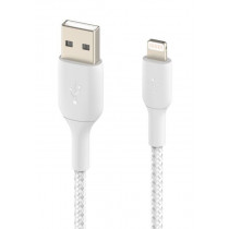 Belkin Kabel Braided USB- Lightning 2m biały