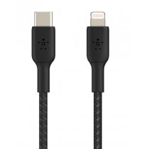 Belkin Kabel Braided USB-C Lightning 1m czarny