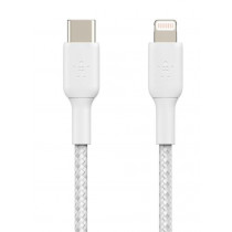 Belkin Kabel Braided USB-C Lightning 2m biały